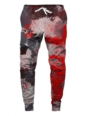 Спортни панталони с tie-dye ефект Aloha From Deer червено