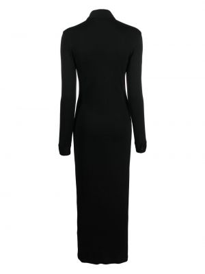 Šaty s knoflíky jersey Filippa K černé
