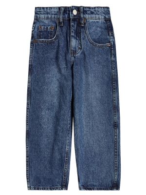 Straight jeans for gutter Molo blå