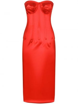 Коктейлна рокля Dolce & Gabbana червено
