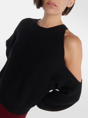 Maglione di cachemire Lisa Yang nero