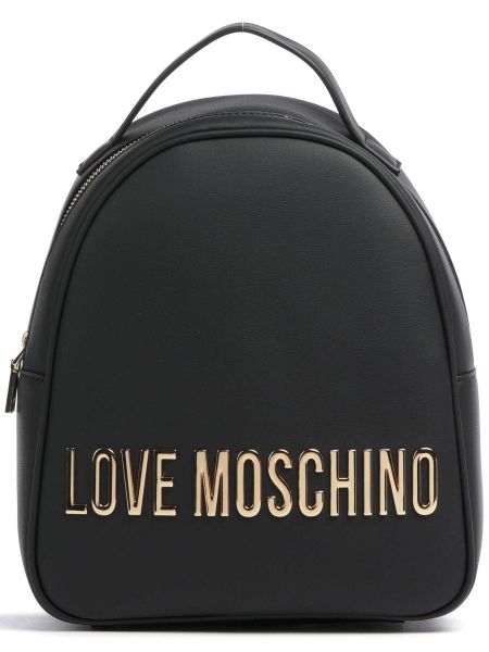 Кожаный рюкзак из искусственной кожи Love Moschino черный