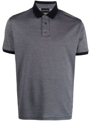 Poloskjorte Emporio Armani svart