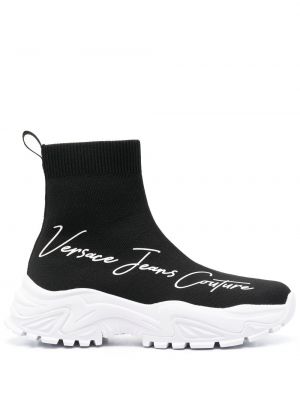 Snīkeri ar apdruku Versace Jeans Couture melns