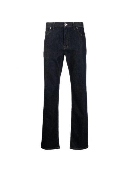 Niebieskie proste jeansy Brioni