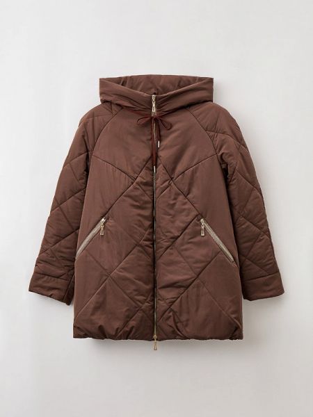 Утепленная демисезонная куртка Wiko коричневая