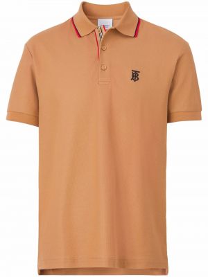 Poloskjorte Burberry brun