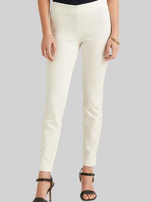 Приталенные брюки Lauren Ralph Lauren белые