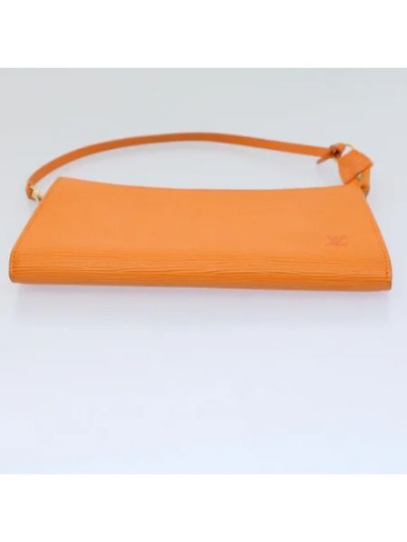 Bolsa de hombro de cuero retro Louis Vuitton Vintage naranja