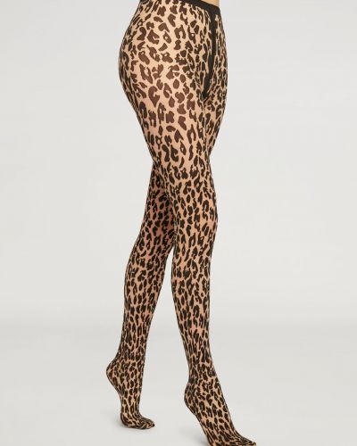Pančuchové nohavičky s leopardím vzorom Wolford