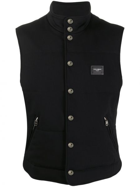 Chaleco con cuello alto Dolce & Gabbana negro
