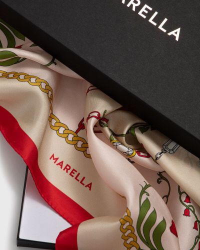 Шелковый платок с узором Marella