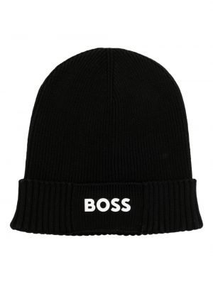 Čepice s potiskem Boss černý