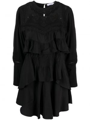 Φόρεμα με βολάν Iro μαύρο