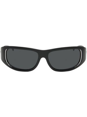 SSENSE Эксклюзивные солнцезащитные очки Diesel черные