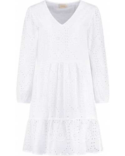 Mini robe brodé Shiwi blanc