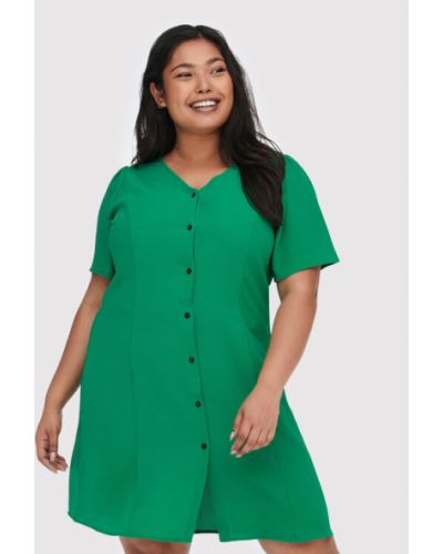 ONLY Carmakoma Hétköznapi ruha Luxmille 15265908 Zöld Regular Fit