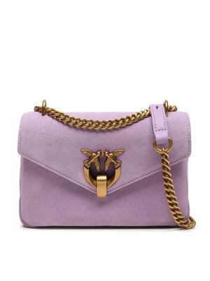 Pisemska torbica iz semiša Pinko vijolična