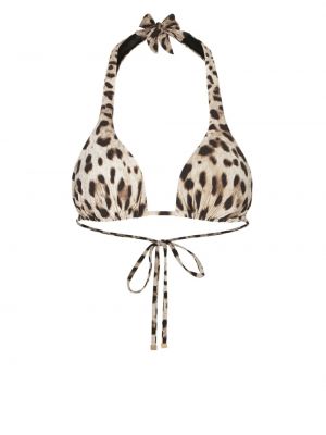Bikini cu imagine cu model leopard Dolce & Gabbana