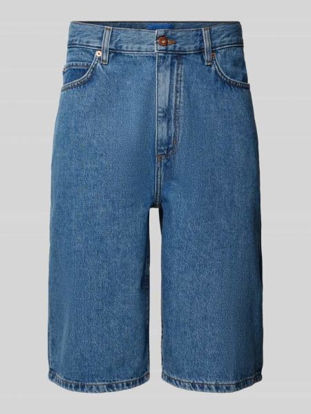 Szorty jeansowe z kieszeniami Hugo Blue niebieskie