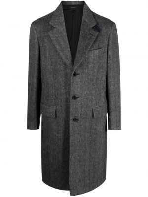 Vlněný kabát Brioni šedý
