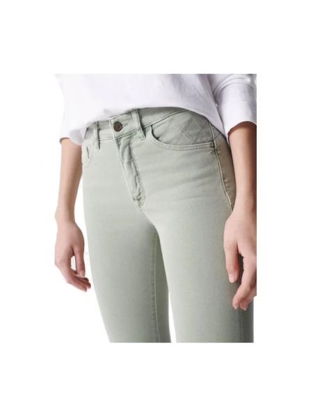 Skinny jeans Salsa grün