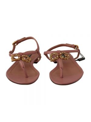 Sandalias de cuero sin tacón Dolce & Gabbana