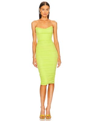 Vestido midi Michael Costello verde