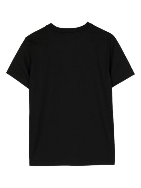 Raštuotas medvilninis marškinėliai Bally juoda
