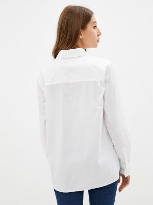 Джинсова блузка з довгими рукавами Calvin Klein Jeans, біла