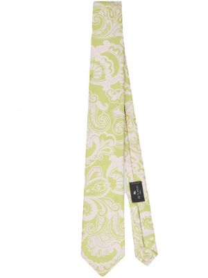 Svilena kravata s potiskom s paisley potiskom Etro