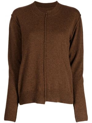Asymetrický kašmírový sveter Uma Wang hnedá