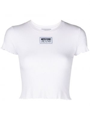 Top court Moschino Jeans blanc