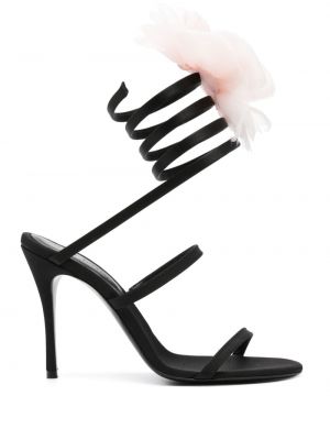 Sandales à fleurs Magda Butrym noir
