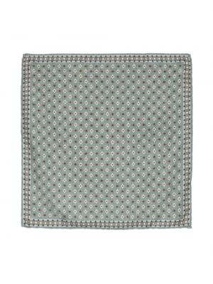 Cravate à imprimé à motif géométrique avec poches Brunello Cucinelli vert