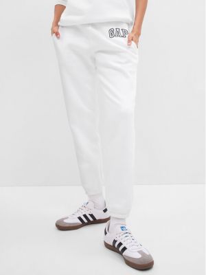 Pantaloni tuta Gap bianco