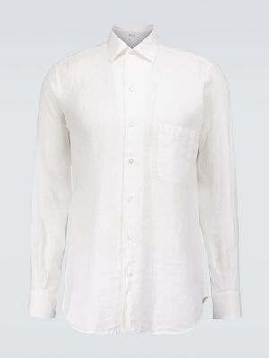 Ľanová košeľa Loro Piana biela