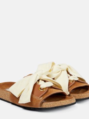 Sandale din piele de căprioară Zimmermann maro
