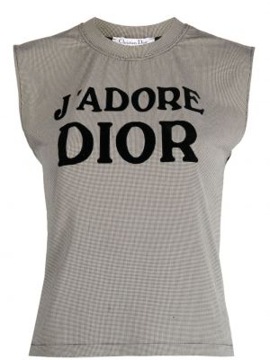 Top a quadri in jersey Christian Dior