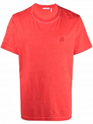 Camiseta con bordado Helmut Lang rojo