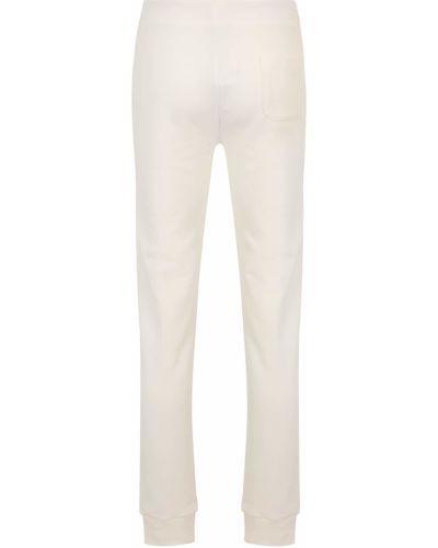 Памучни спортни панталони La Martina бяло