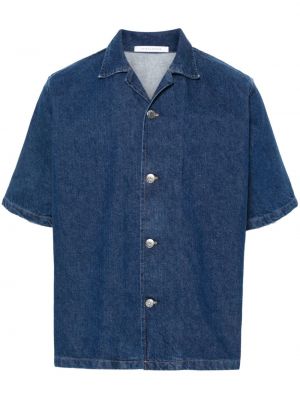 Chemise en jean avec manches courtes Sunflower bleu