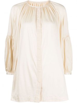 Памучна блуза с копчета Casey Casey бяло