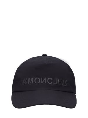 Bombažna kapa s šiltom Moncler Grenoble črna
