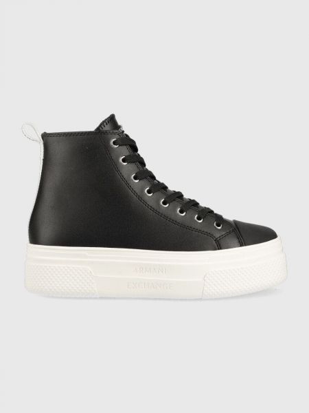 Pantofi din piele Armani Exchange negru