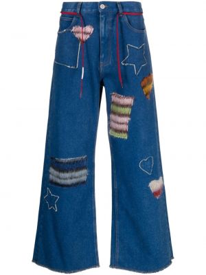 Voľné bavlnené džínsy Marni modrá