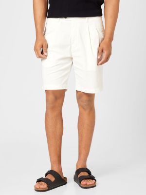 Pantaloni plissettati Oscar Jacobson bianco