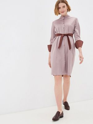 Платье-рубашка Christina Shulyeva розовое