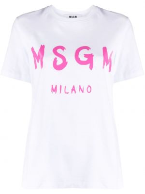 T-shirt Msgm hvid