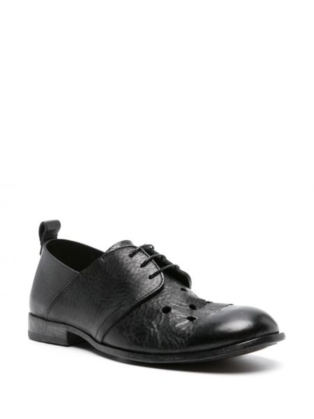 Chaussures oxford en cuir Moma noir